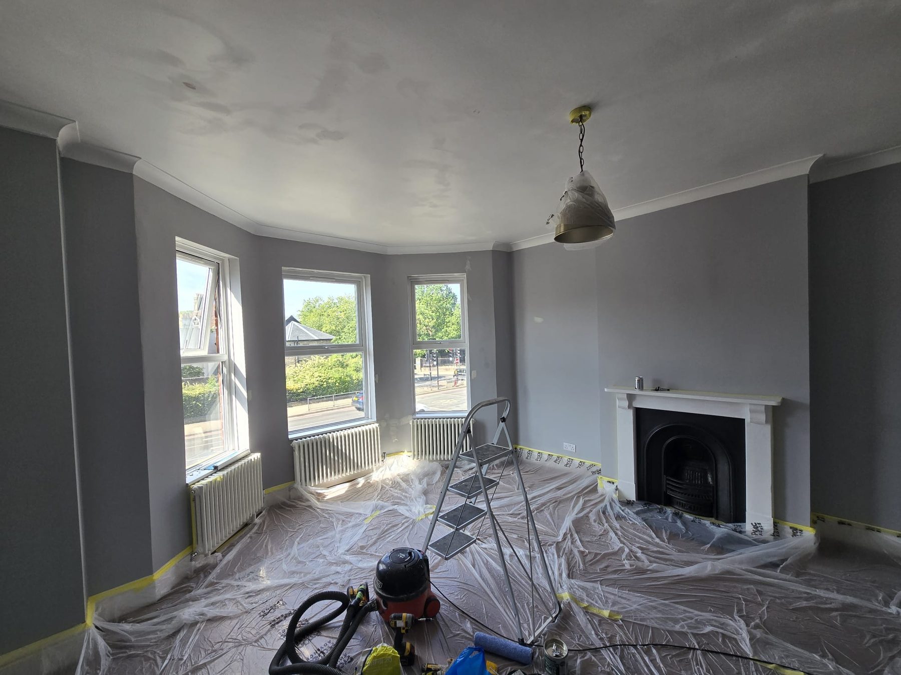 Living room decorating in progress