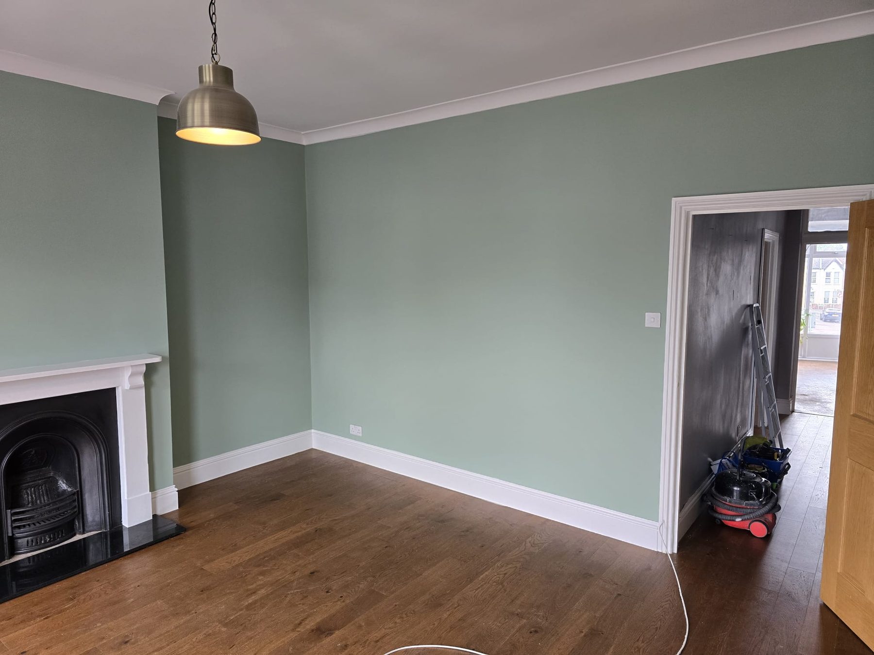 Finished living room