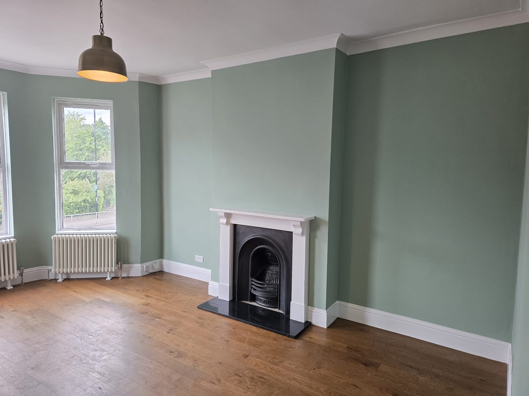 Completed living room